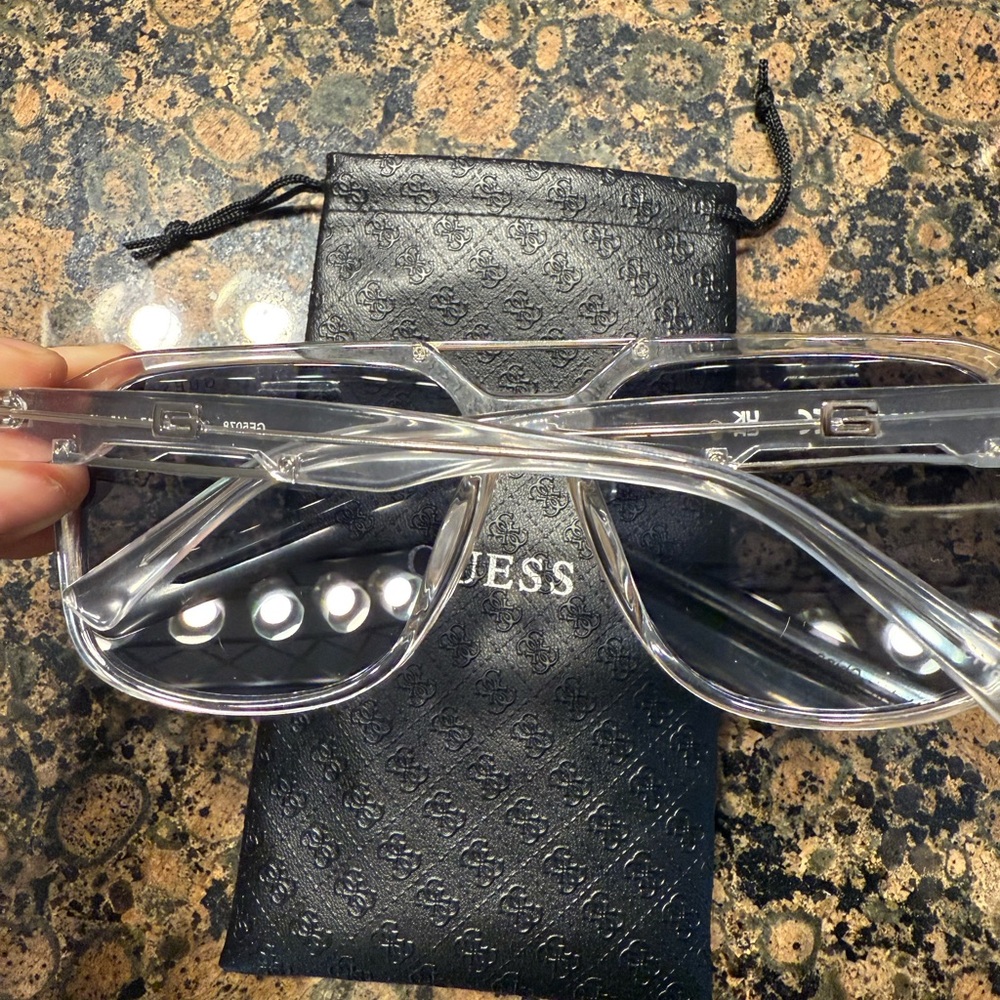 Guess Transparent Oversized Frame Sunglasses - image 4
